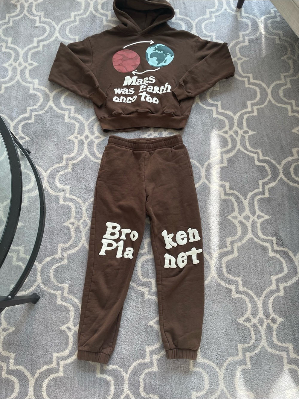 Broken Planet Brown Sweatsuit Size XS/S